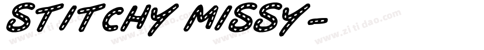 Stitchy Missy字体转换